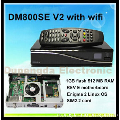 Enigma2 TV Reveiver 2014 Newest TV Decoder 800se V2 Dm800HD Se V2 WiFi Digital Linux Satellite Receiver